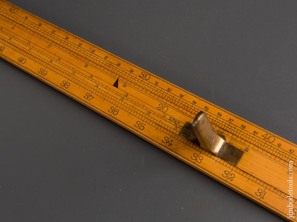 45 inch DRING & FAGE LONDON Boxwood Customs Slide Rule - 84110