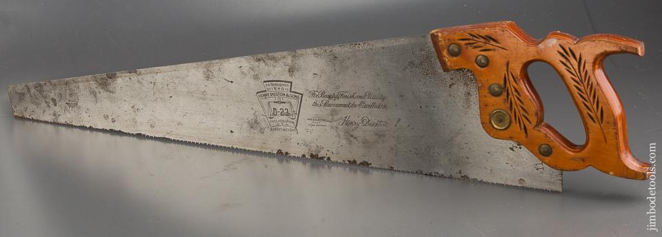 11 point 26 inch Crosscut DISSTON D23 Hand Saw - 84116