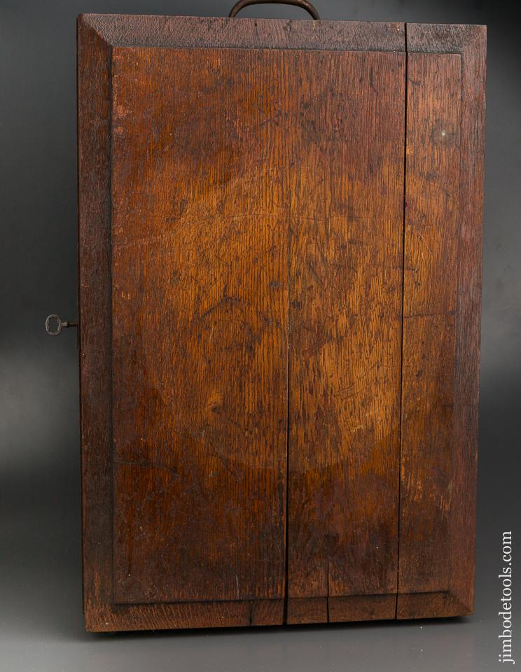 HAMMACHER SCHLEMMER Wall Mount Oak Tool Cabinet - 84144