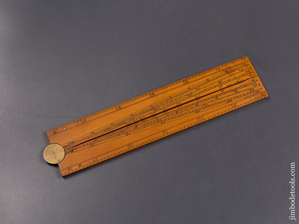 FINE Twelve inch Boxwood & Brass Sector Rule - 84151
