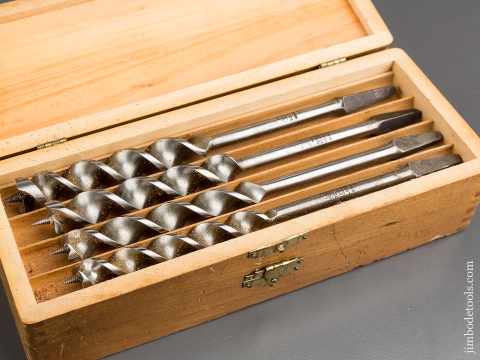 FINE and Complete Set of 13 RUSSELL JENNINGS Auger Bits in Original 3 Tiered Box - 84173