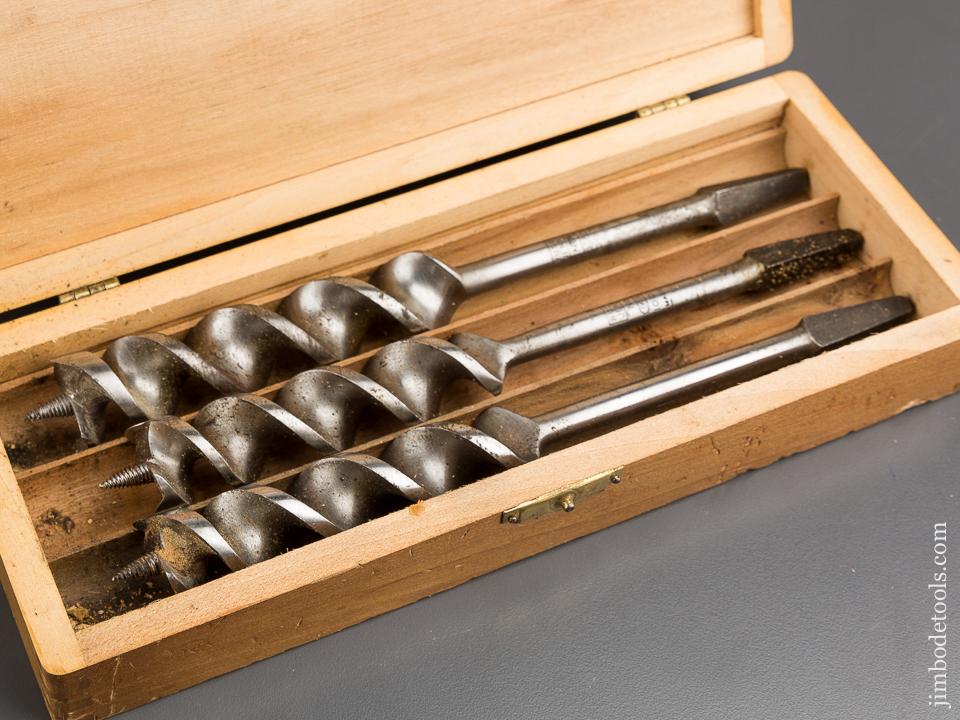 FINE and Complete Set of 13 RUSSELL JENNINGS Auger Bits in Original 3 Tiered Box - 84173