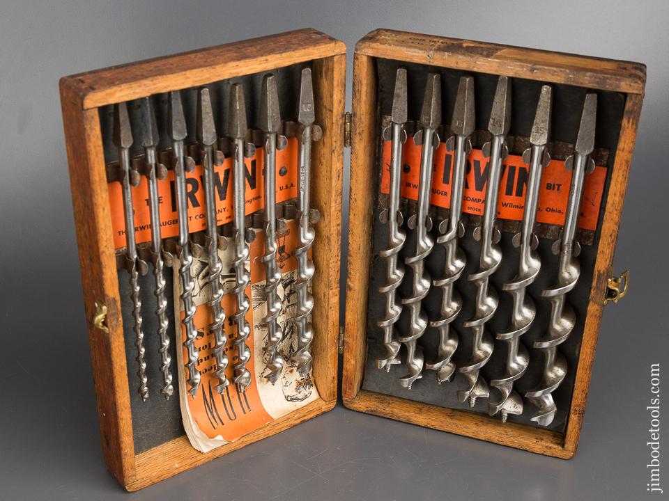 Complete Set of IRWIN Auger Bits in Original Box - 84196
