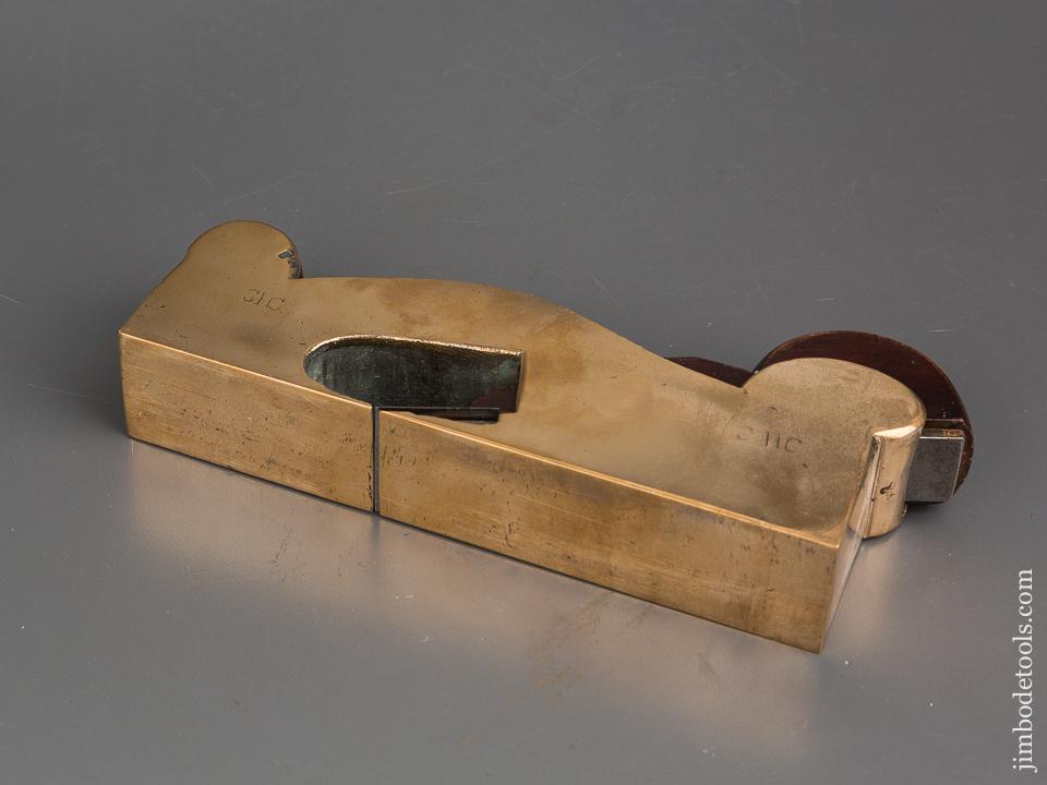 Pretty 1 1/2 x 7 3/4 inch Brass Shoulder Plane - 84241