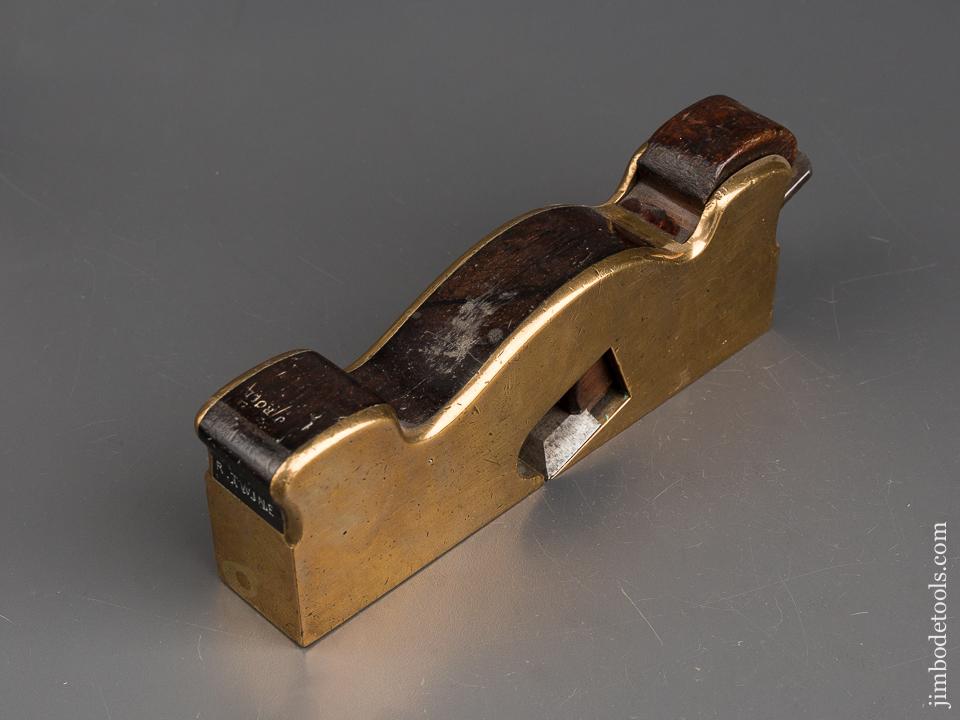 Stunning 1 1/2 x 8 inch Rosewood-Stuffed Gun Metal Shoulder Plane - 84276R