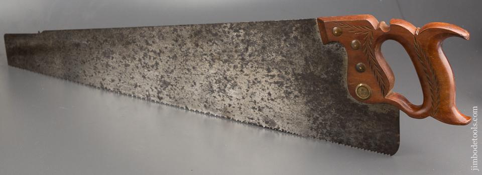 Just Sharpened! 7 point 26 inch Rip GEO. BISHOP No. 16 Spring Steel Hand Saw - 84343