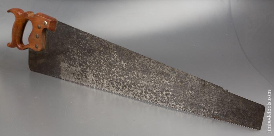 Just Sharpened! 7 point 26 inch Rip GEO. BISHOP No. 16 Spring Steel Hand Saw - 84343