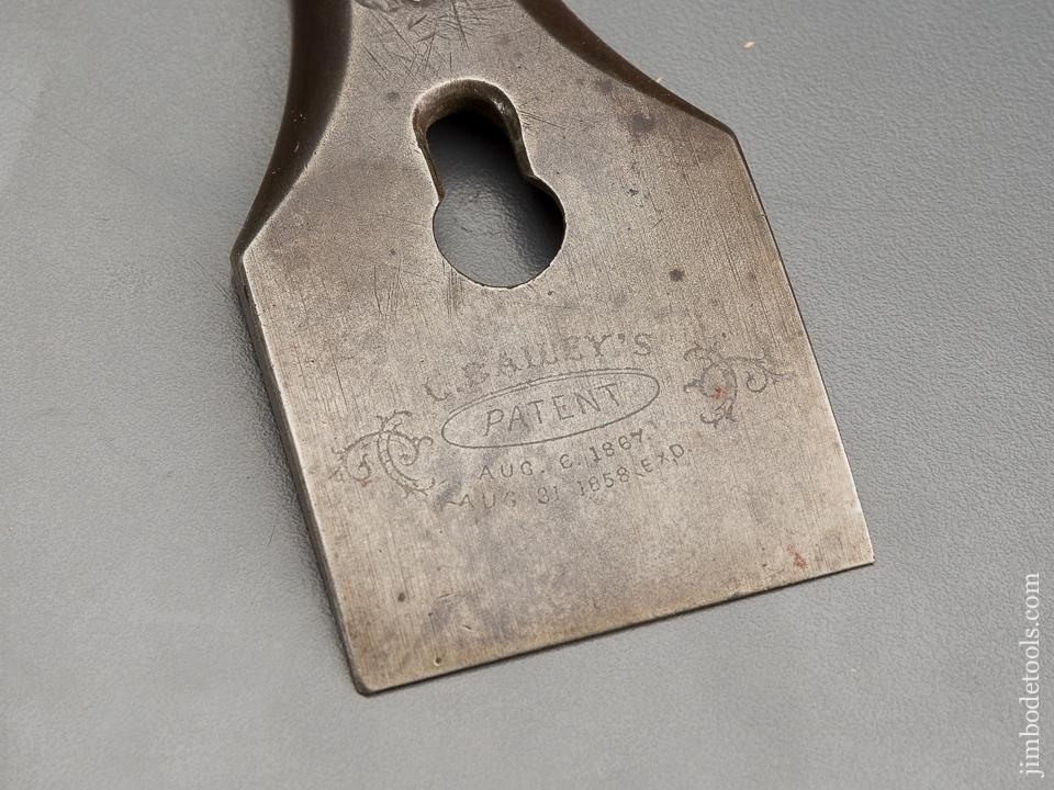 Early STANLEY No. 9 Piano Maker's Plane Type Two circa 1869-1908 with Solid Nut, Solid Cap, and BAILEY PATENT Etch! - 84392