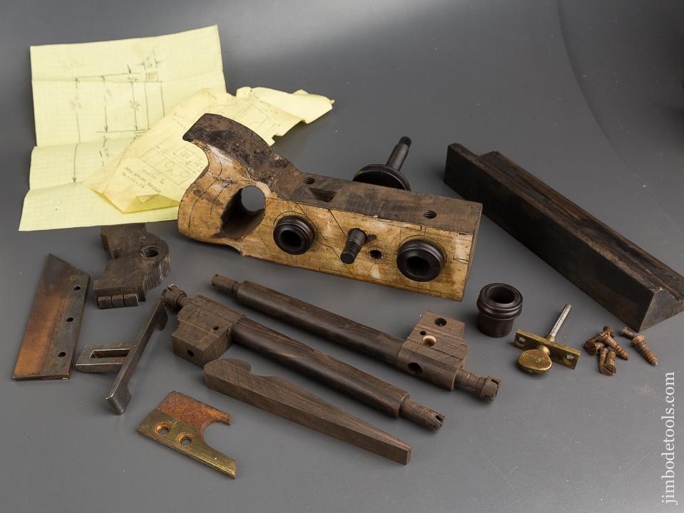 Modern Maker Nearly Complete! OHIO TOOL CO Ebony Center Wheel Plow Plane Kit - 84429
