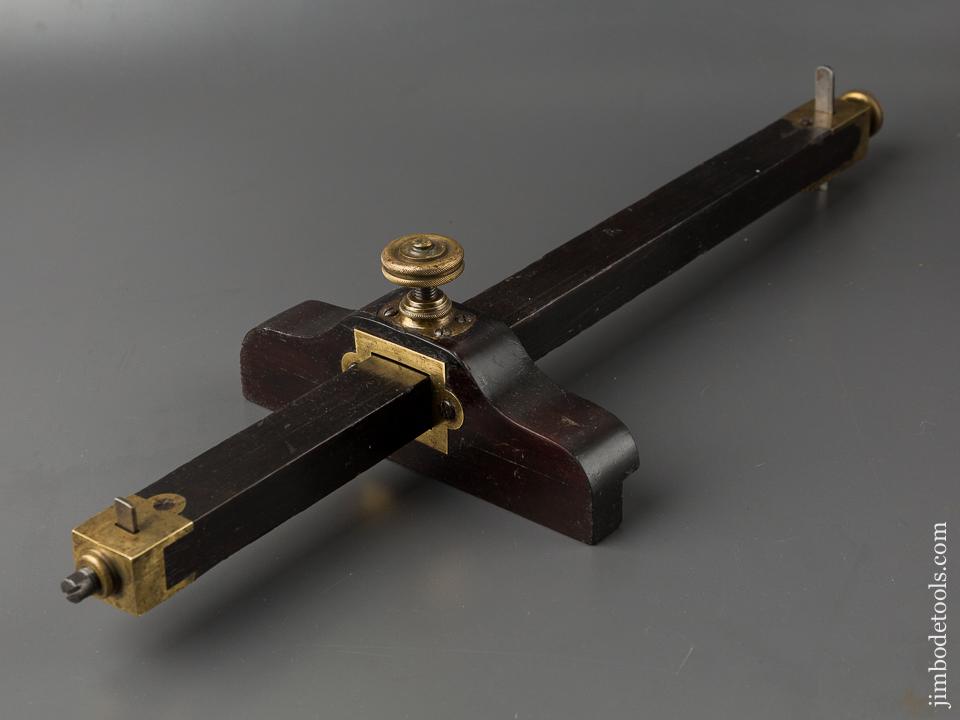 Stunning Rosewood Panel Slitting Gauge GOOD+ - 84524U