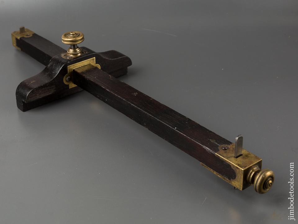 Stunning Rosewood Panel Slitting Gauge GOOD+ - 84524U