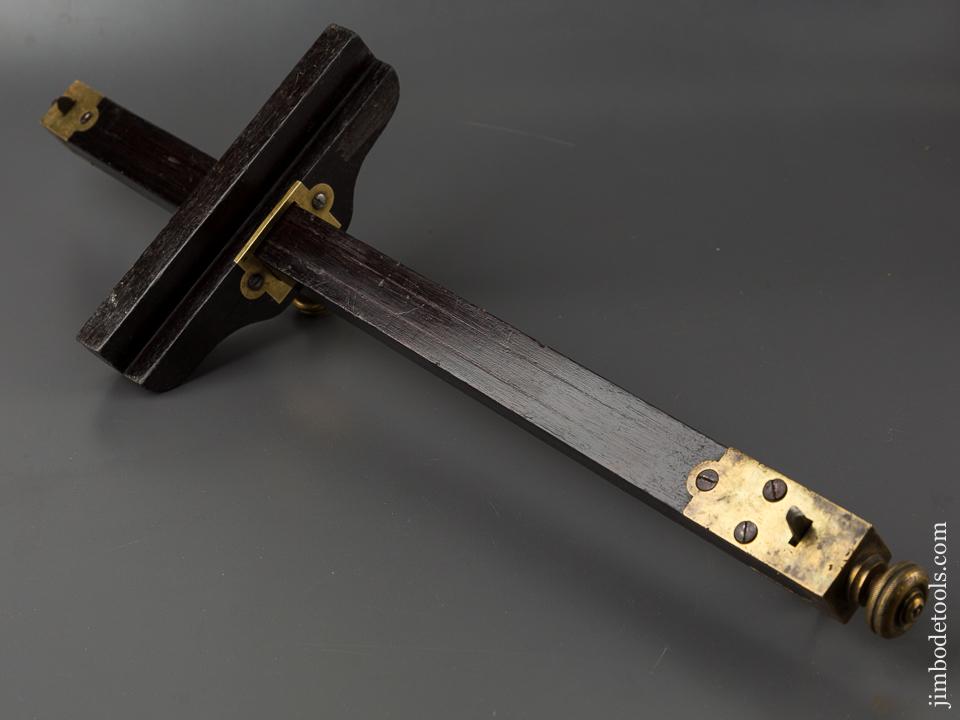 Stunning Rosewood Panel Slitting Gauge GOOD+ - 84524U