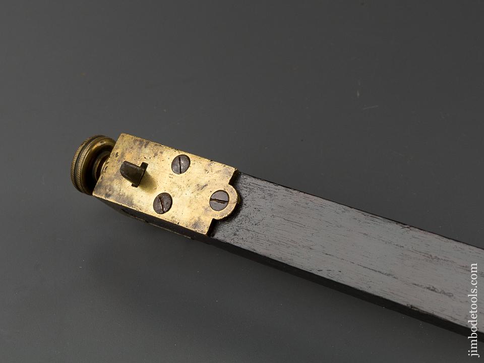 Stunning Rosewood Panel Slitting Gauge GOOD+ - 84524U