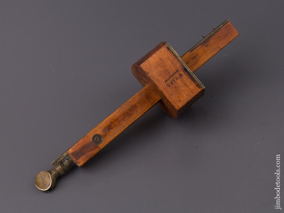 8 3/4 inch WARD Boxwood & Brass Mortise Gauge - 84762