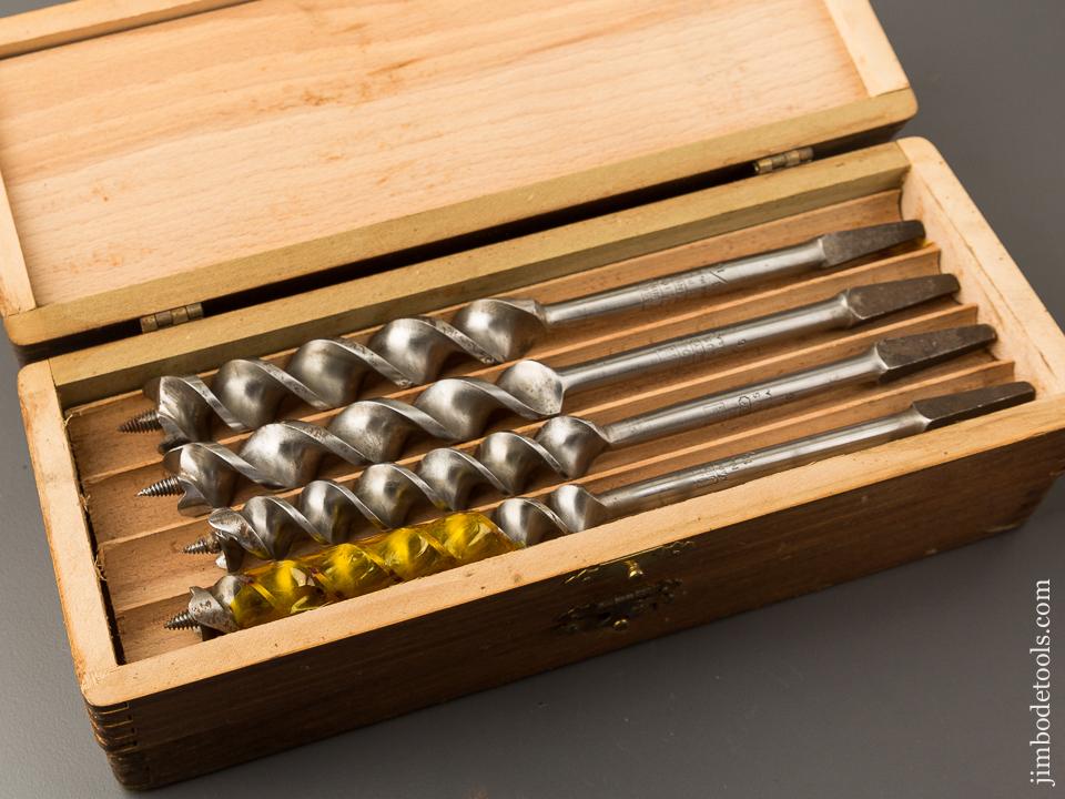 Complete Set of 13 RUSSELL JENNINGS Auger Bits in Original 3 Tiered Box - 84930
