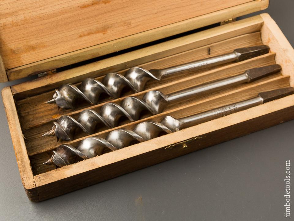 Complete Set of 13 RUSSELL JENNINGS Auger Bits in Original 3 Tiered Box - 84930