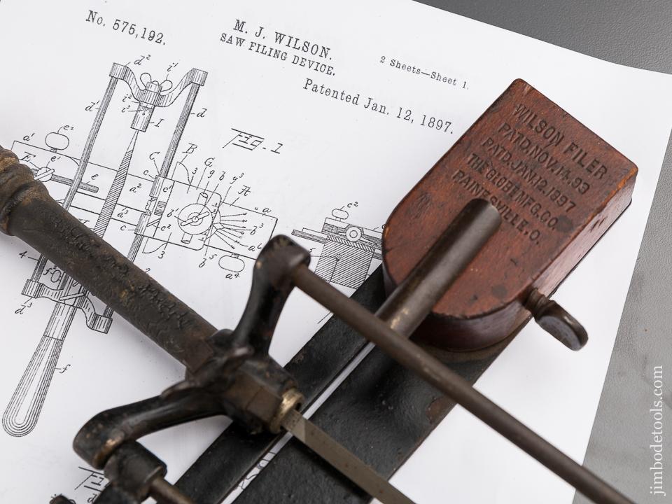 Extra Fine! WILSON Saw Filing Device by GLOBE MFG CO - 84940