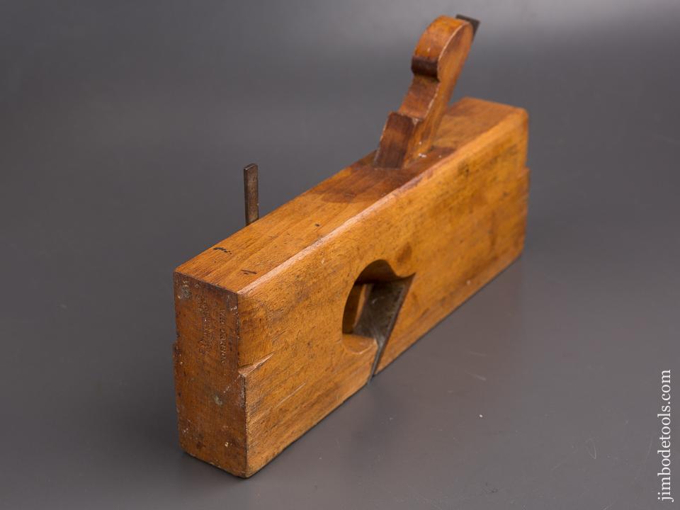 Crisp 1 1/2 inch Skewed Rabbet Plane by COPELAND & CO Huntington, MA circa 1855-56 EXTRA FINE - 84965