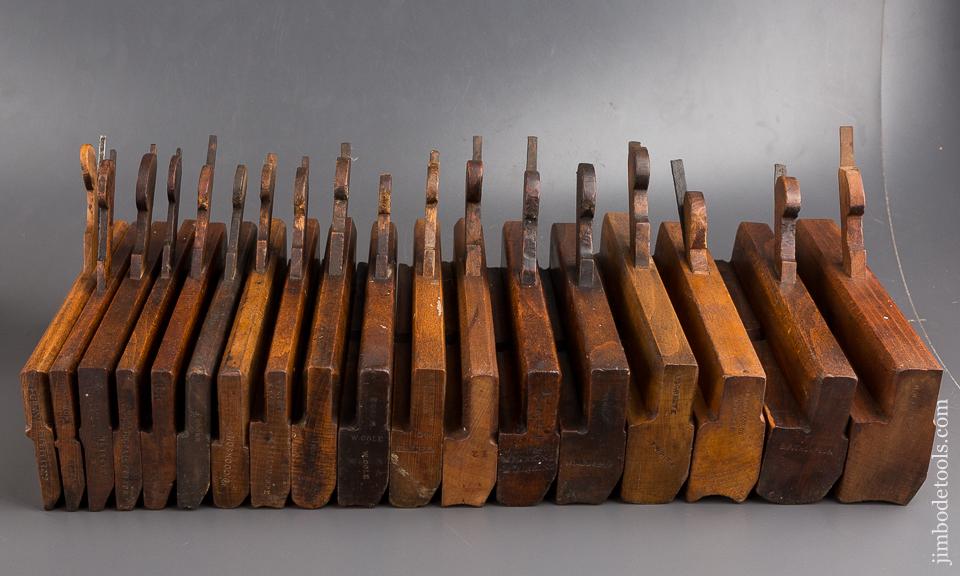 Complete Good User Set of 18 Hollows & Rounds Moulding Planes EVENS - 84982
