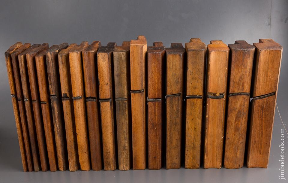 Complete Good User Set of 18 Hollows & Rounds Moulding Planes EVENS - 84982