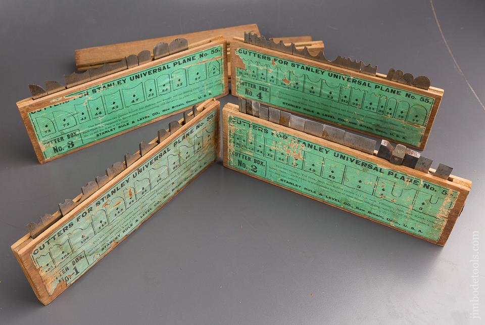 Extra Fine! STANLEY No. 55 Combination Plane 100% COMPLETE in Original Box - 84991
