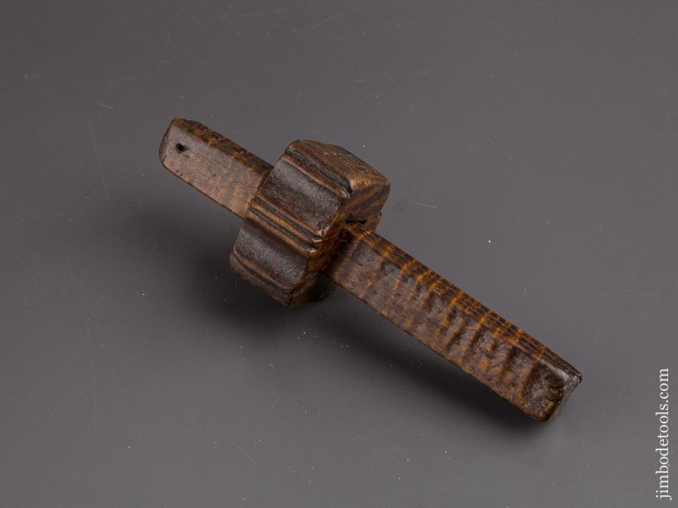 Drop Dead Stunning! 1812 Tiger Maple Mortise Gauge - 85036U