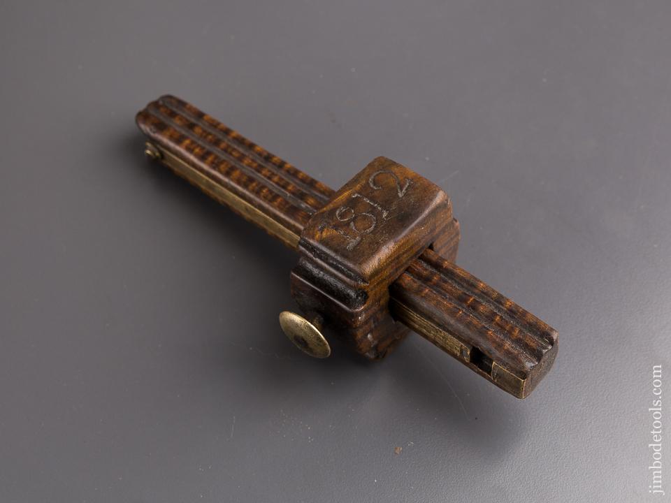 Drop Dead Stunning! 1812 Tiger Maple Mortise Gauge - 85036U