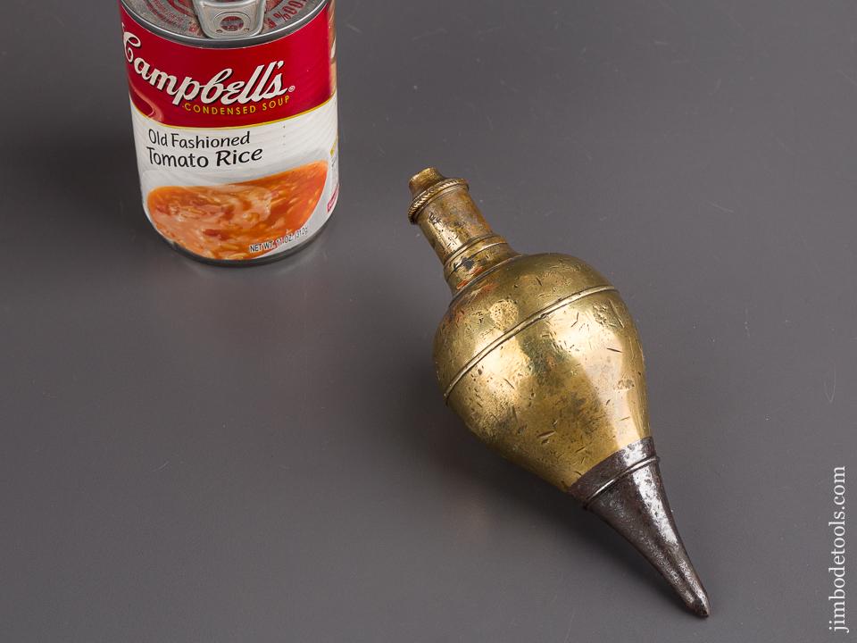 Gorgeous! Early Three pound Plumb Bob Possibly 18th Century - 85050