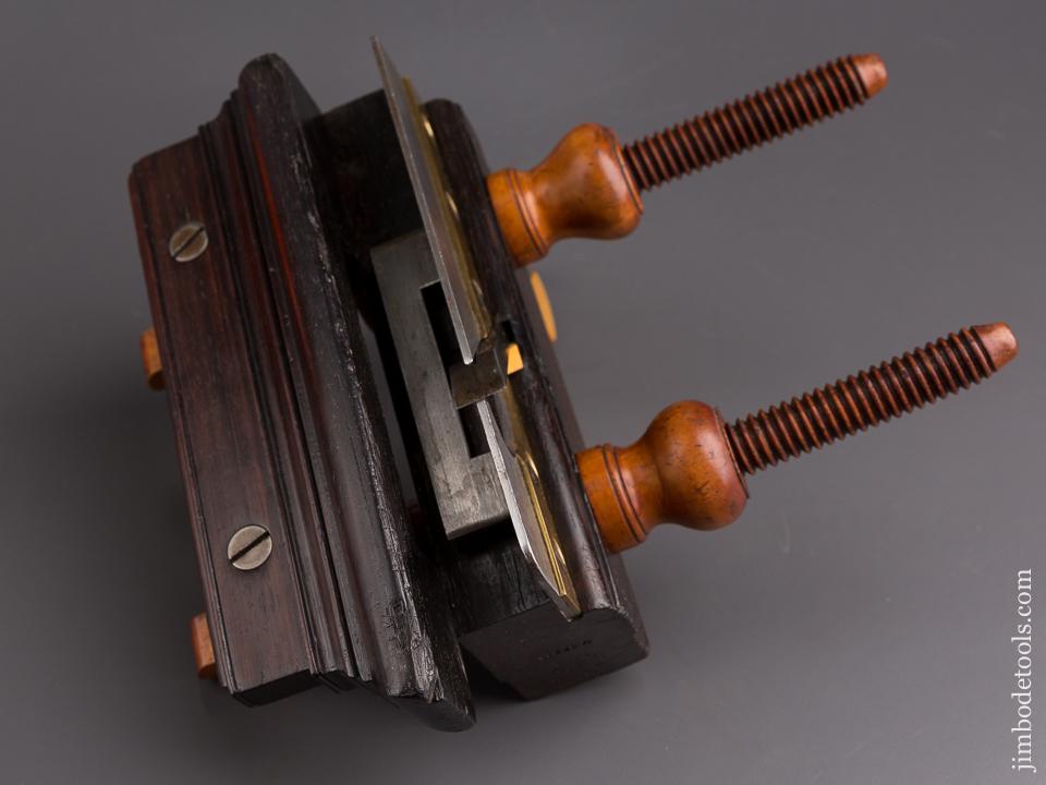 Great Rosewood and Boxwood Plow Plane by WILLIAM WARD 513 8TH AVE NEW YORK circa 1845-73 - 85070R