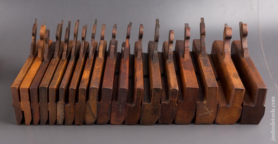 Complete Good User Set of 18 Hollows & Rounds Molding Planes EVENS - 85136
