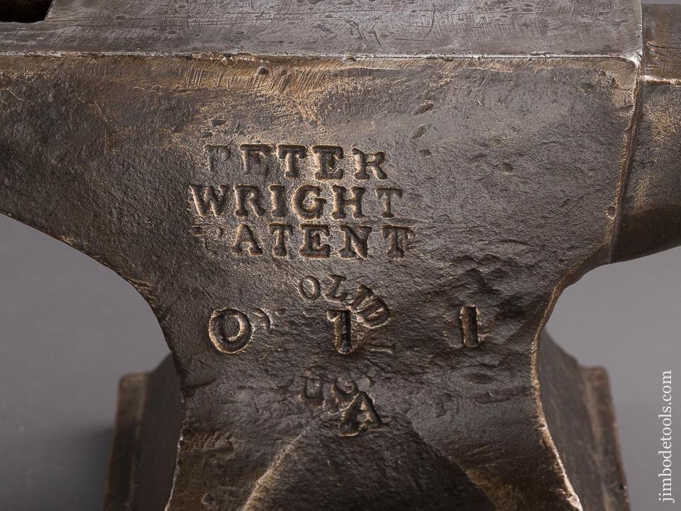 RARE! 26 pound PETER WRIGHT  Solid Wrought Steel Anvil - 85142U