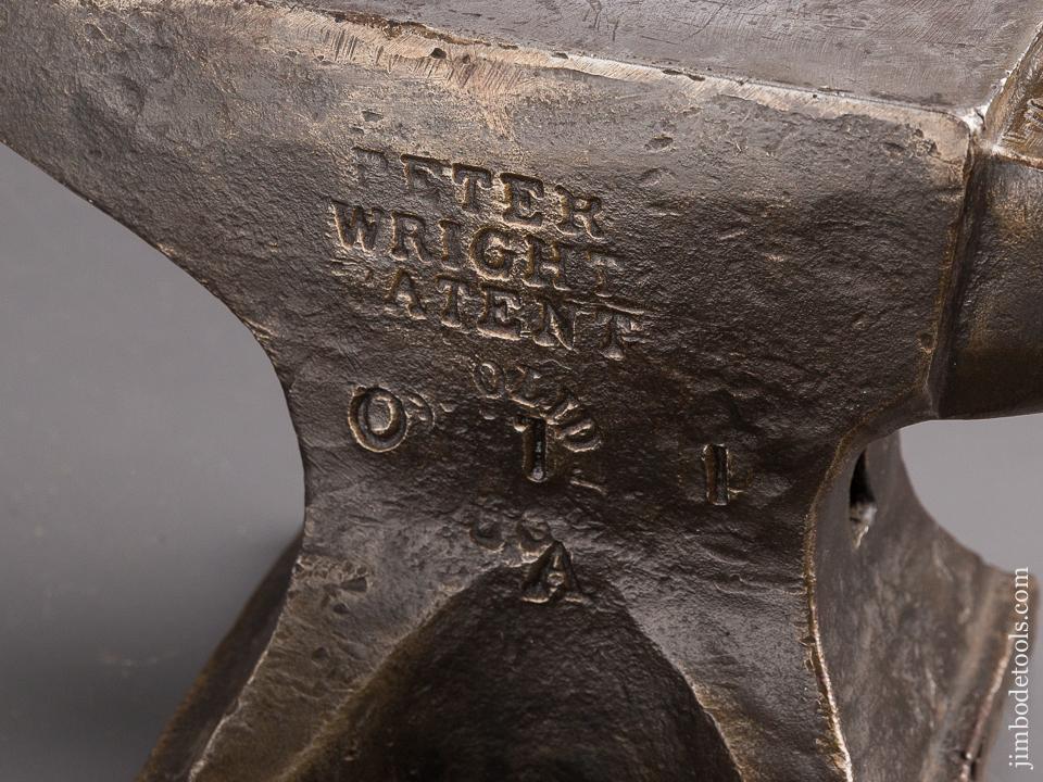 RARE! 26 pound PETER WRIGHT  Solid Wrought Steel Anvil - 85142U