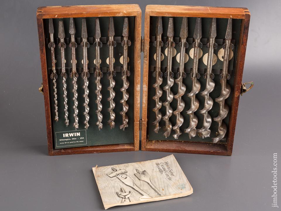 Complete Set of IRWIN Auger Bits in Original Box - 85282