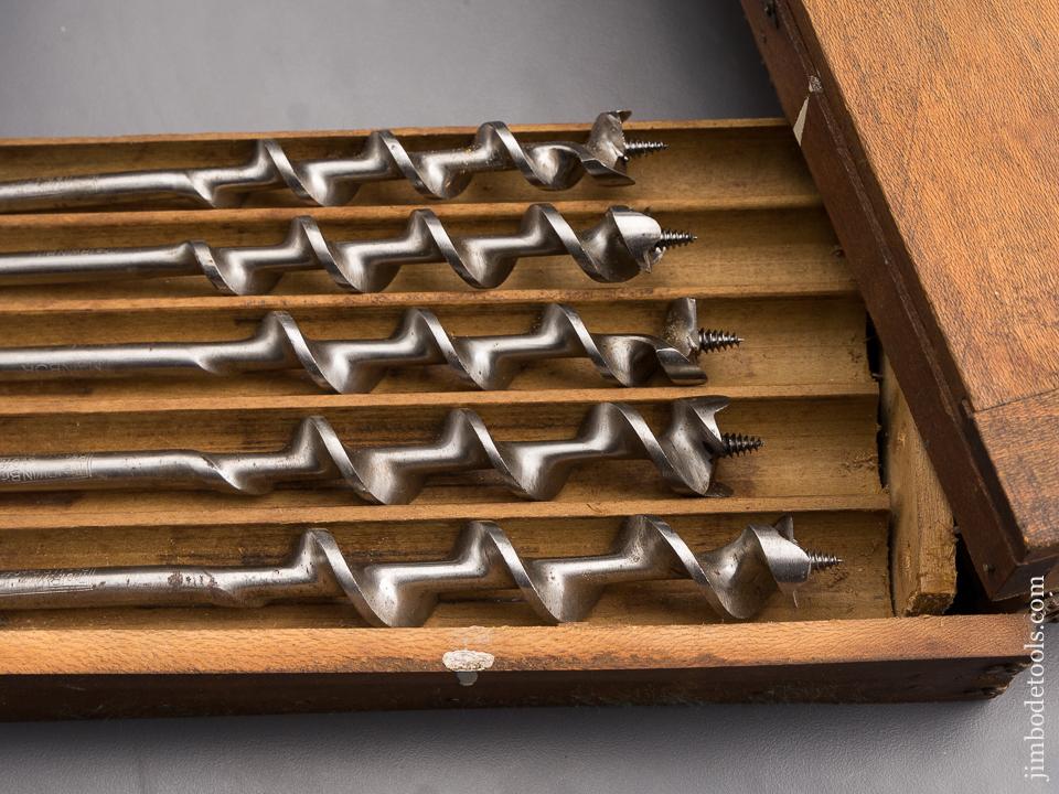The IRWIN BORCHEST Complete Set of Thirteen Auger Bits in Original Box - 85498