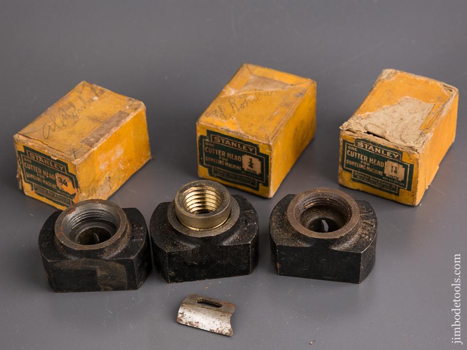Near COMPLETE Set of Seven STANLEY Cutter Heads for STANLEY No. 77 Dowel Machine! - 85699
