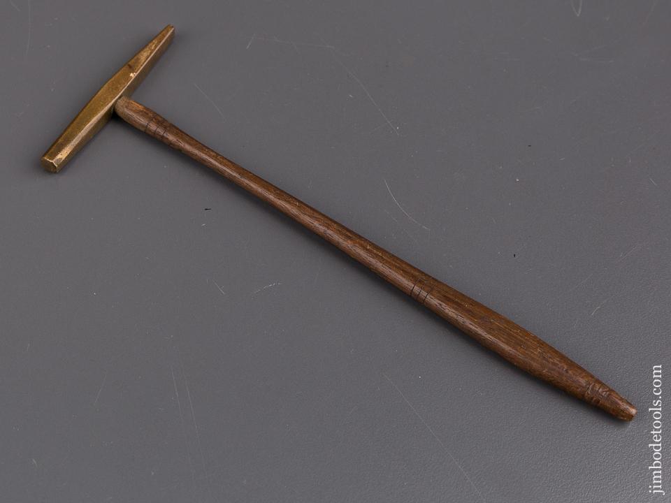 Tiny 2 1/4 x 7 inch Brass Hammer - 85818