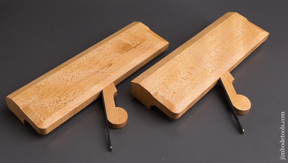 MINT Pair of Hollow & Round No. 14 Molding Planes by OLD STREET TOOL née CLARK & WILLIAMS - 85918