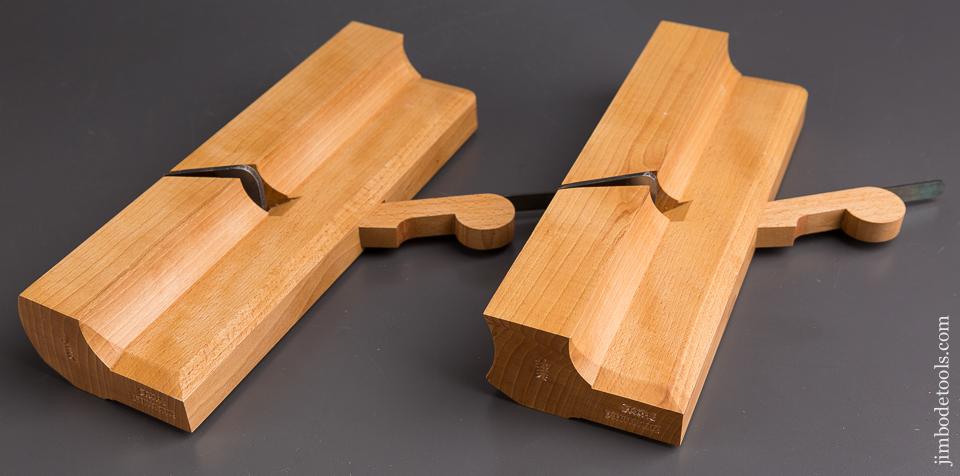 MINT Pair of Hollow & Round No. 18 Molding Planes by OLD STREET TOOL née CLARK & WILLIAMS - 85924