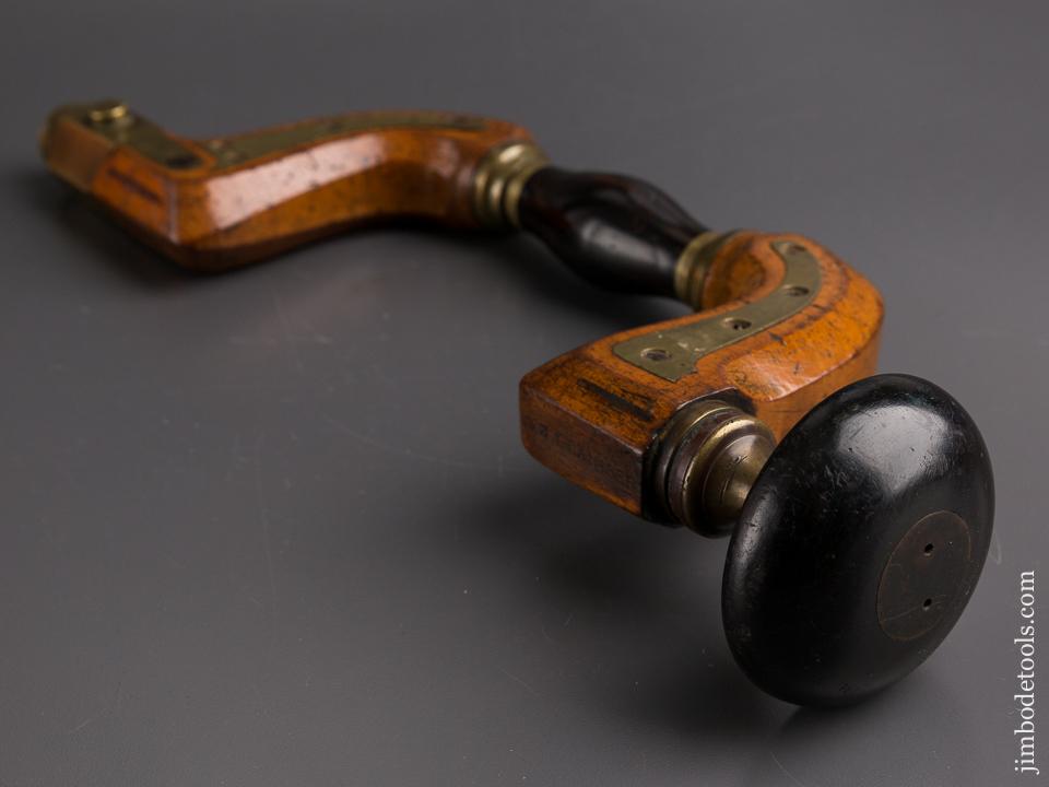 Extra Fine! Plated Brace with Ebony Wrist Handle - 86180U