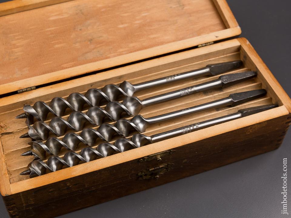 FINE Complete Set of 13 RUSSELL JENNINGS Auger Bits in Original 3 Tiered Box - 86453
