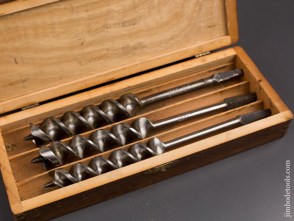 FINE Complete Set of 13 RUSSELL JENNINGS Auger Bits in Original 3 Tiered Box - 86453
