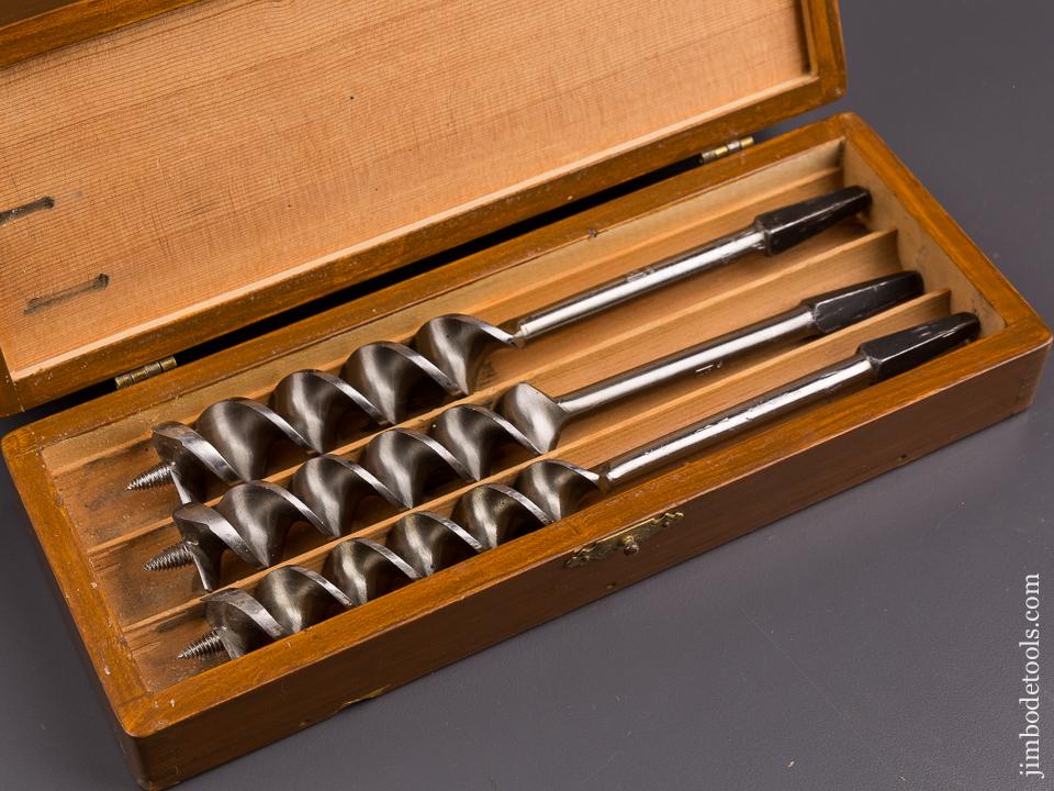 EXTRA FINE Complete Set of 13 RUSSELL JENNINGS Auger Bits in Original 3 Tiered Box - 86454