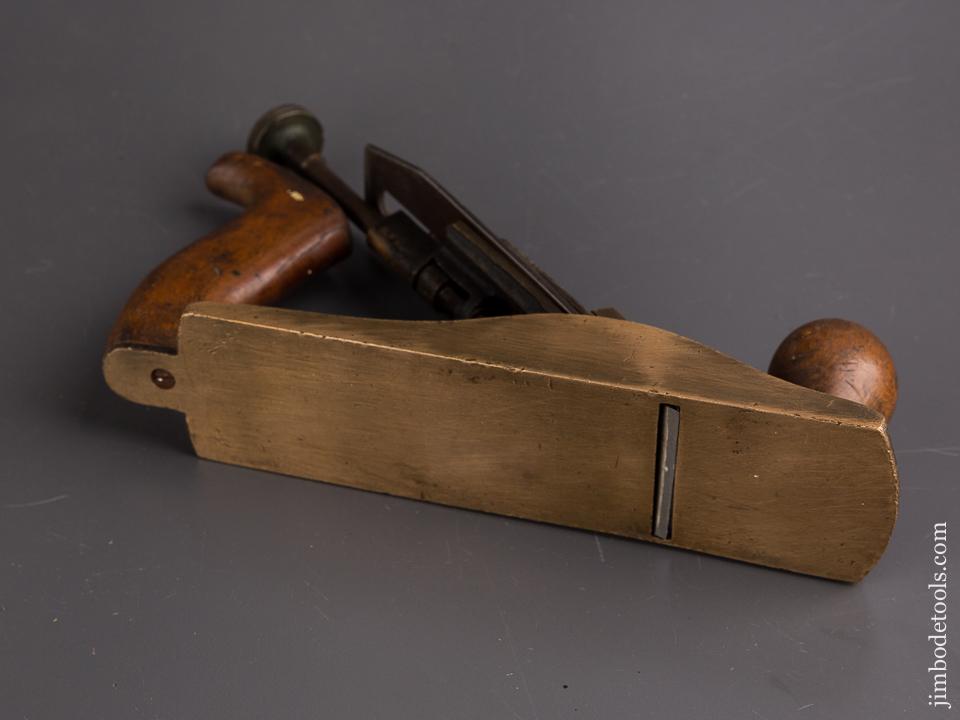 Unusual 8 1/4 inch Brass Smooth Plane - 86491