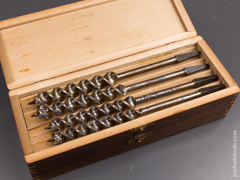 UNUSED Complete Set of 13 RUSSELL JENNINGS Auger Bits in Original 3 Tiered Box - 86505