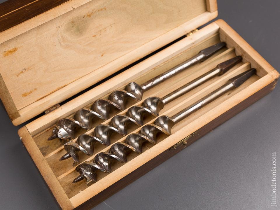 UNUSED Complete Set of 13 RUSSELL JENNINGS Auger Bits in Original 3 Tiered Box - 86505