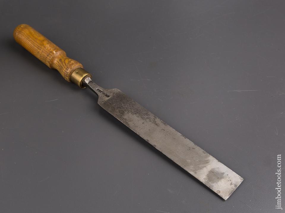 1 1/2 inch Long Thin Ash Handled English Pattern Maker's Chisel - 86518