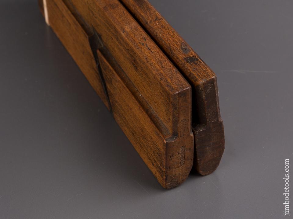 Good User Pair of IOHN GREEN 18th Century No. 8 Hollow & Round Moulding Planes circa 1768-1808 YORK England - 86646
