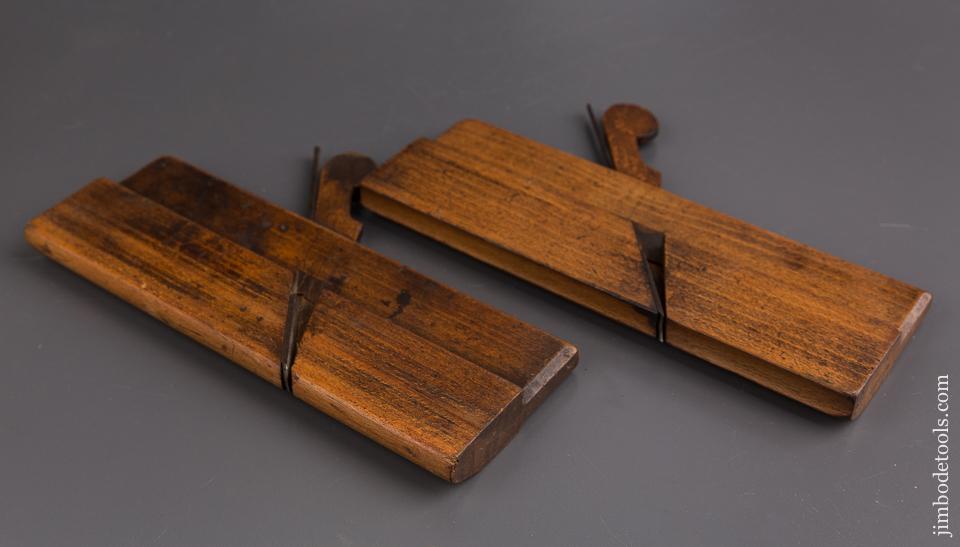 Good User Pair of IOHN GREEN 18th Century No. 8 Hollow & Round Moulding Planes circa 1768-1808 YORK England - 86646