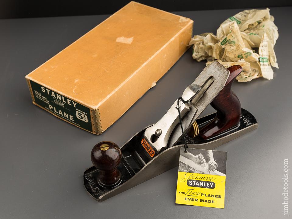 Unusual Specimen! STANLEY No. 5 1/4 C Junior Jack Plane DEAD MINT in Original Box - 86743