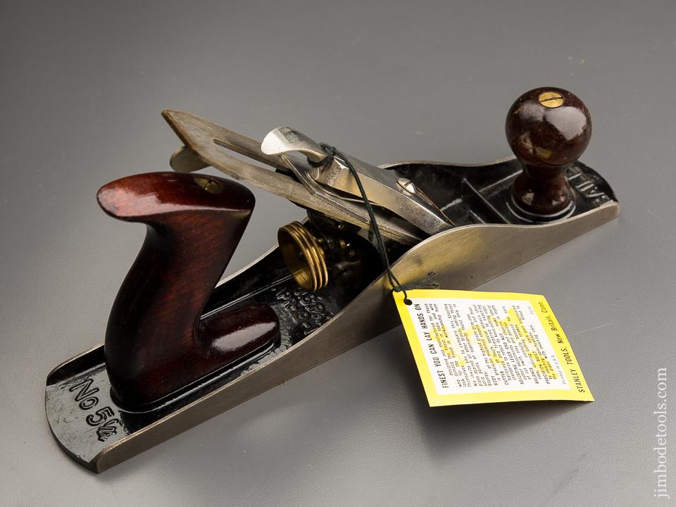 Unusual Specimen! STANLEY No. 5 1/4 C Junior Jack Plane DEAD MINT in Original Box - 86743